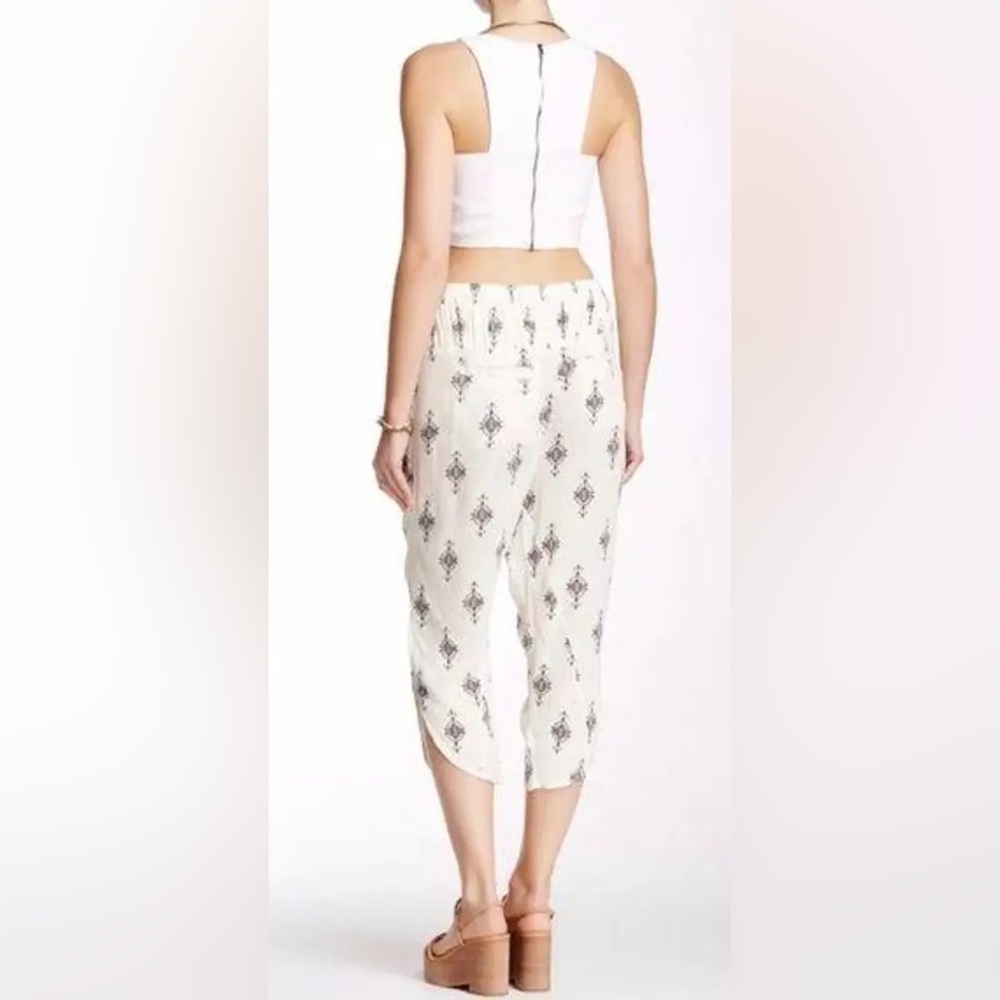Free People diamond print harem crop pants tea combo - Picture 3 of 14